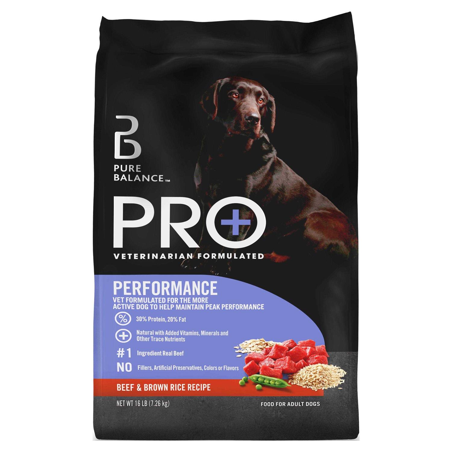 Pure Balance Pro+ Performance Beef & Brown Rice Recipe Dry Dog Food - Pet Supplies online store