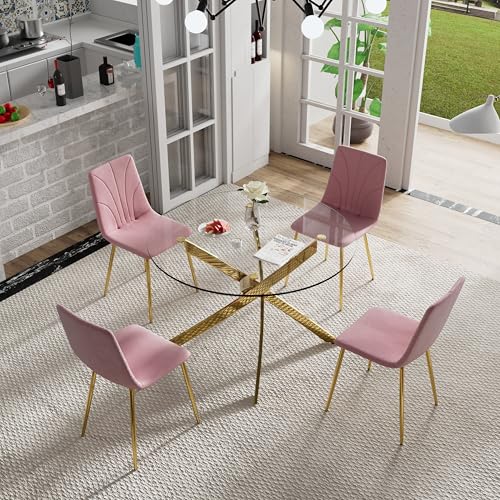 Round Dining Table Set for 4, 42