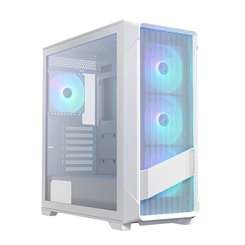 Raidmax X603 ATX Desktop Computer Gaming PC Case Mid Tower PC Case pre-Install x 4 addressable RGB ARGB Fans ATX USB 3.0 Tempered Glass PC Case (Black)