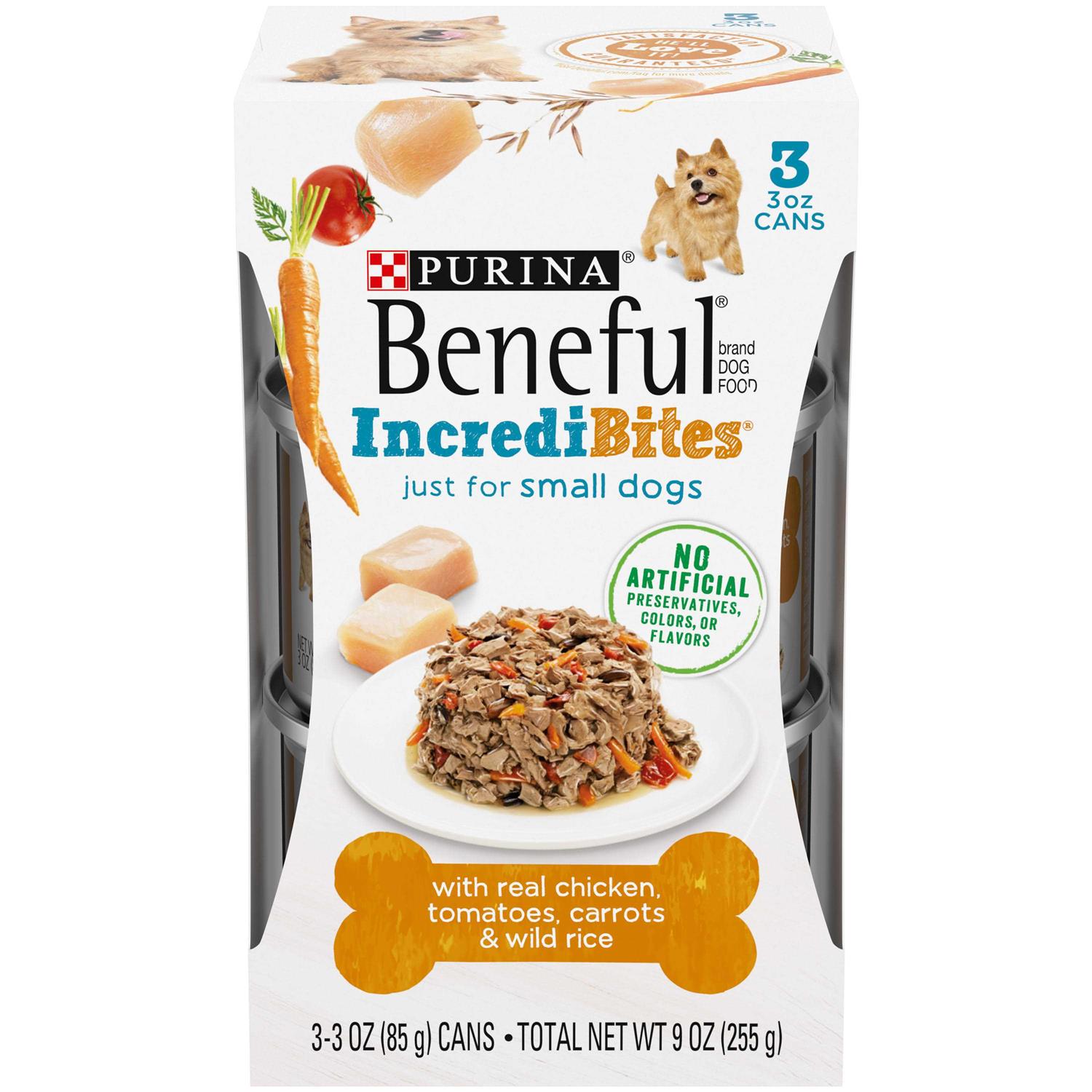 Purina Beneful IncrediBites Real Chicken Small Breed Wet Dog Food - Pet Supplies online store