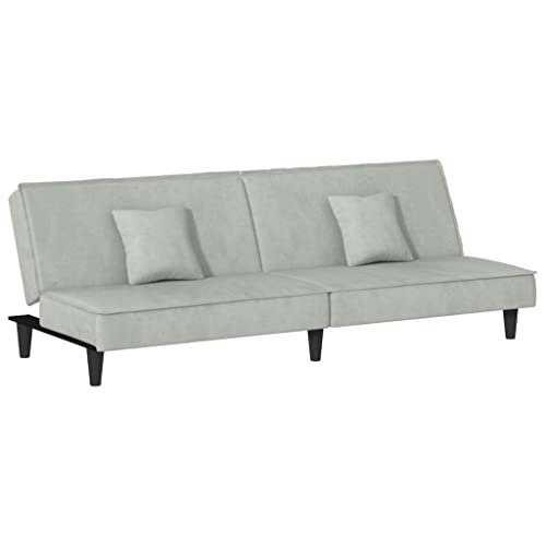 Sofa Bed Light Gray Velvet,Indulge in Comfort and Versatility with Our Exquisite Velvet Sofa Bed Sofas & Couches for Living Room