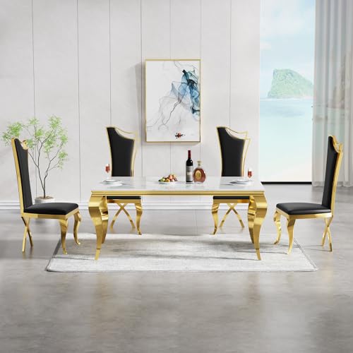 Dining Table Set for 8, Modern Dining Room Table Set for 8, 70
