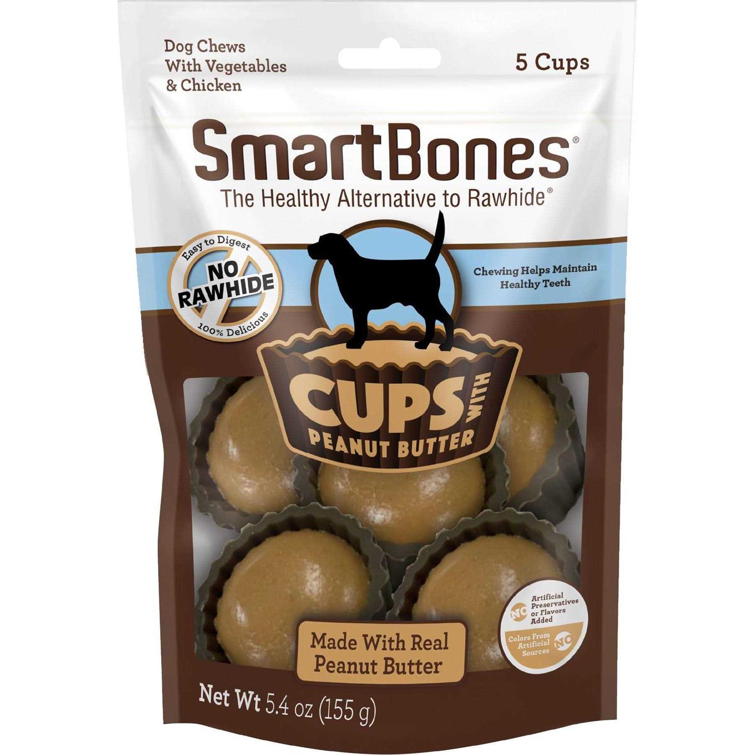 SmartBones Peanut Butter Cups Dog Chews - Pet Supplies online store