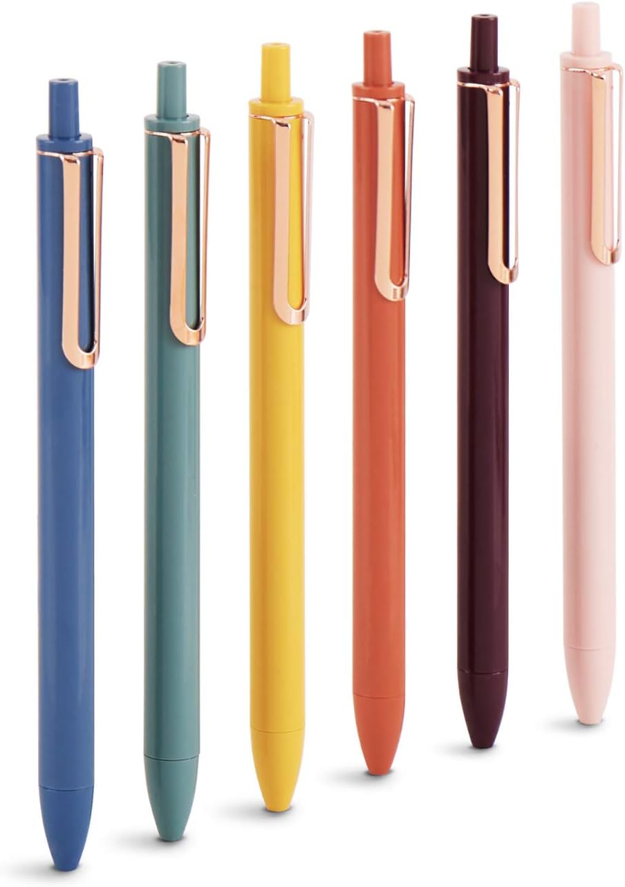 Poppin Limited Edition Desert Themed Fine Tip Gel Luxe Retractable Pens 12 Pack