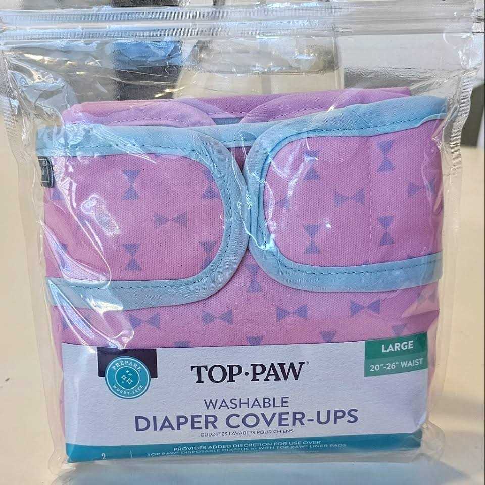 Top Paw Washable Pink Diaper Cover Ups - Pet Supplies online store
