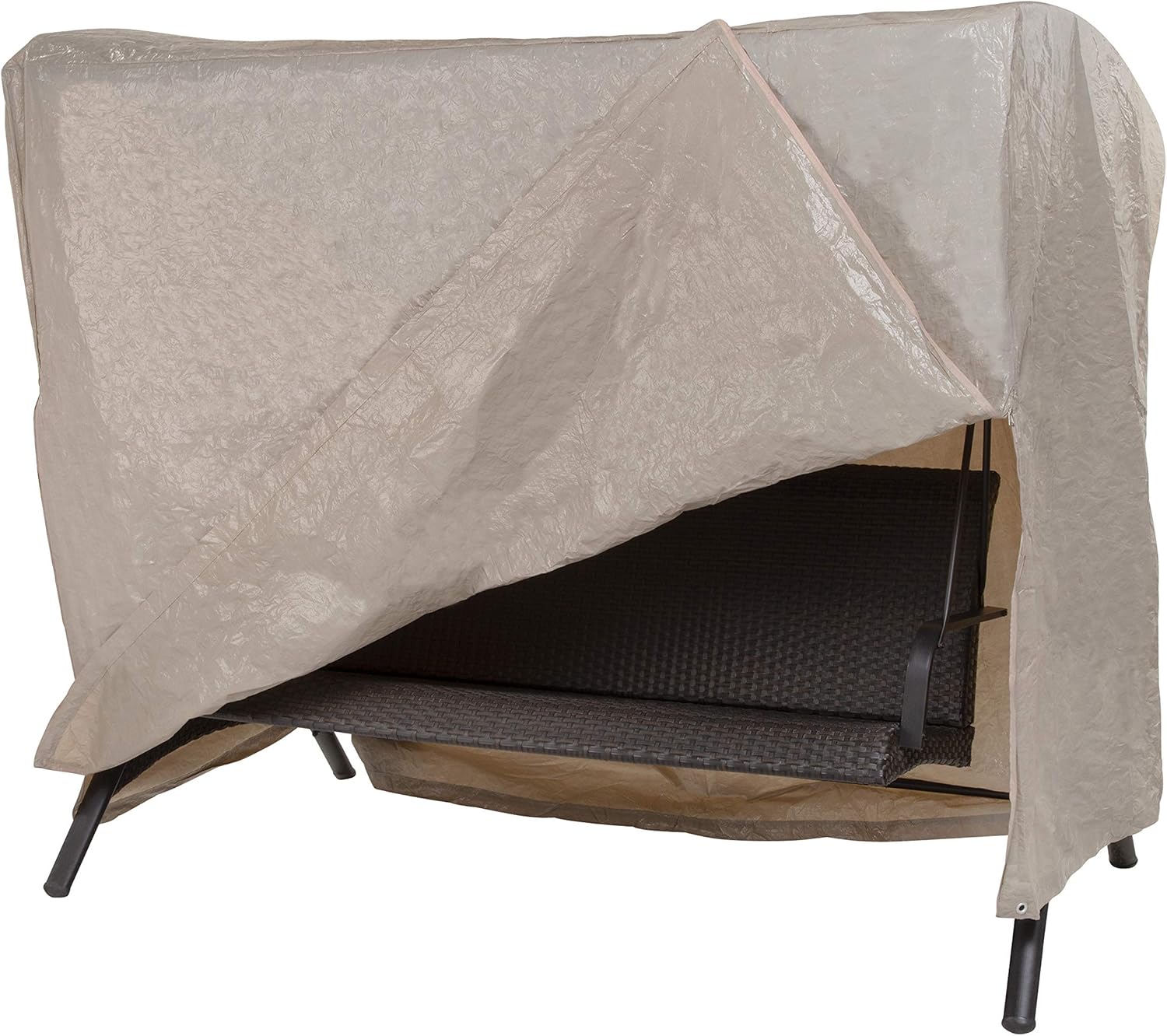 MODERN LEISURE 2-Seater Patio Outdoor Swing Cover - Waterproof and Weather-Resistant Fabric - Furniture Protection Perfect for Patio, Deck, and Porch - 87