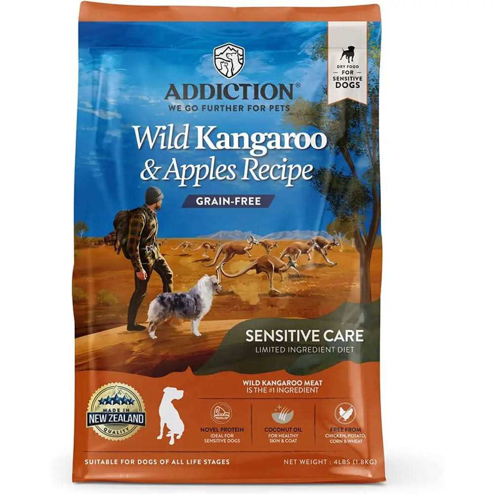 Addiction Wild Kangaroo & Apples Dry Dog Food Limited Ingredient Premium Protein - Pet Supplies online store