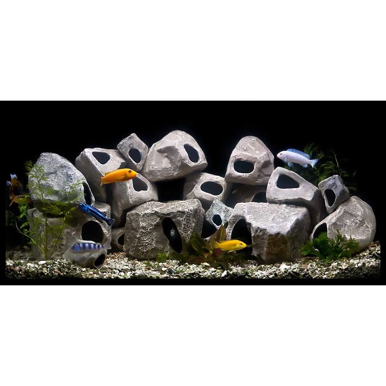 Underwater Galleries Aug6701 15-Pack Cichlid Stone - Pet Supplies online store