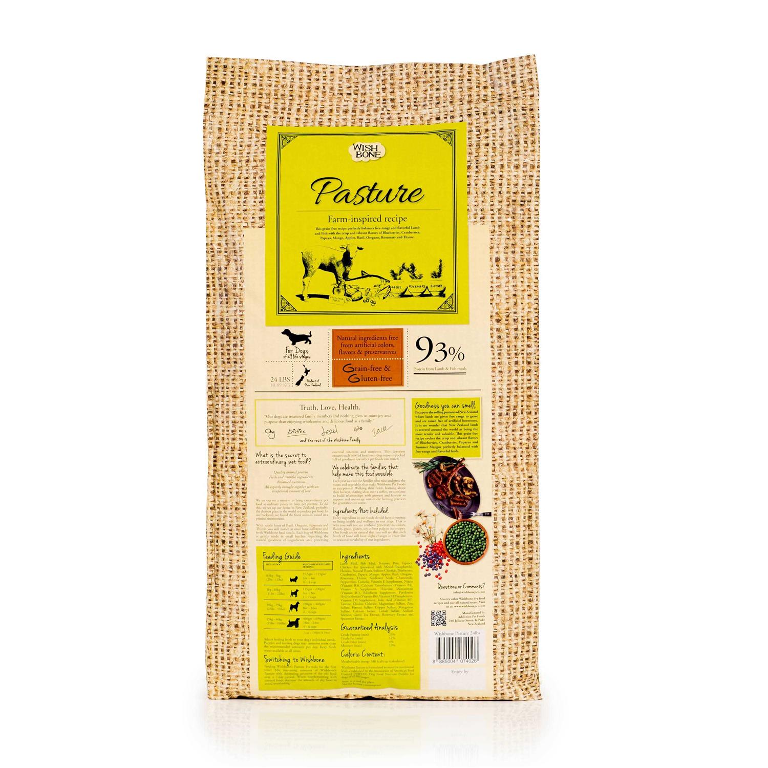 Wishbone Pasture Grain-Free Dry Dog Food - Pet Supplies online store