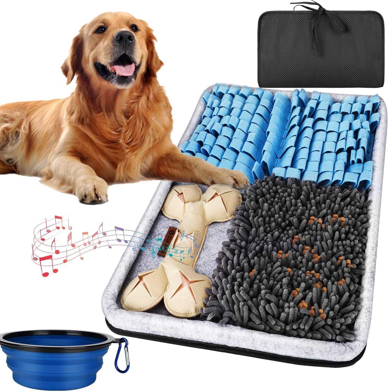 ZGXIAOLE Snuffle Mat for Dogs, Interactive Feed Mat for Boredom, 17.3×23.6 Pet Foraging Mat for Smell Training and Slow Eating with Stress Relief - Pet Supplies online store