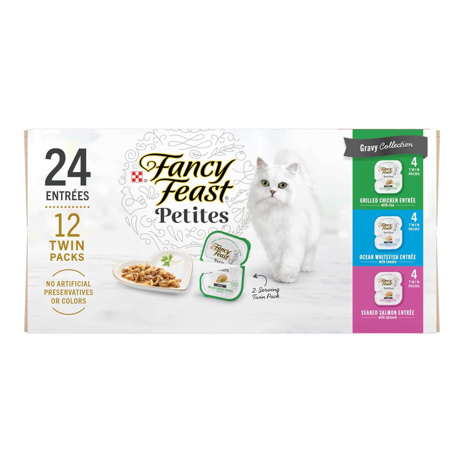Fancy Feast Gourmet Petites Gravy Collection Variety Pack Wet Cat Food - Pet Supplies online store