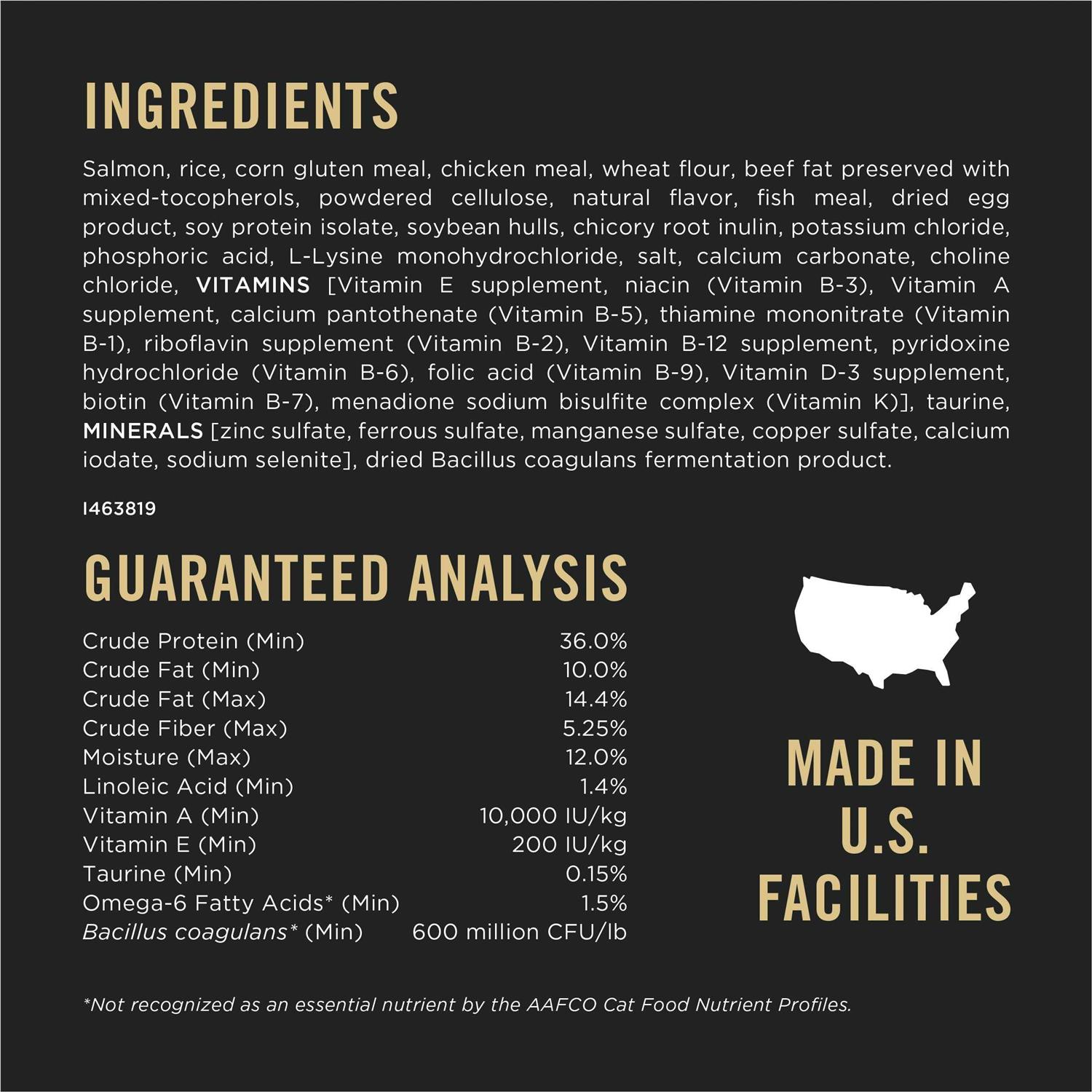 Purina Pro Plan Hairball Management Indoor Salmon & Rice Cat Food - Pet Supplies online store