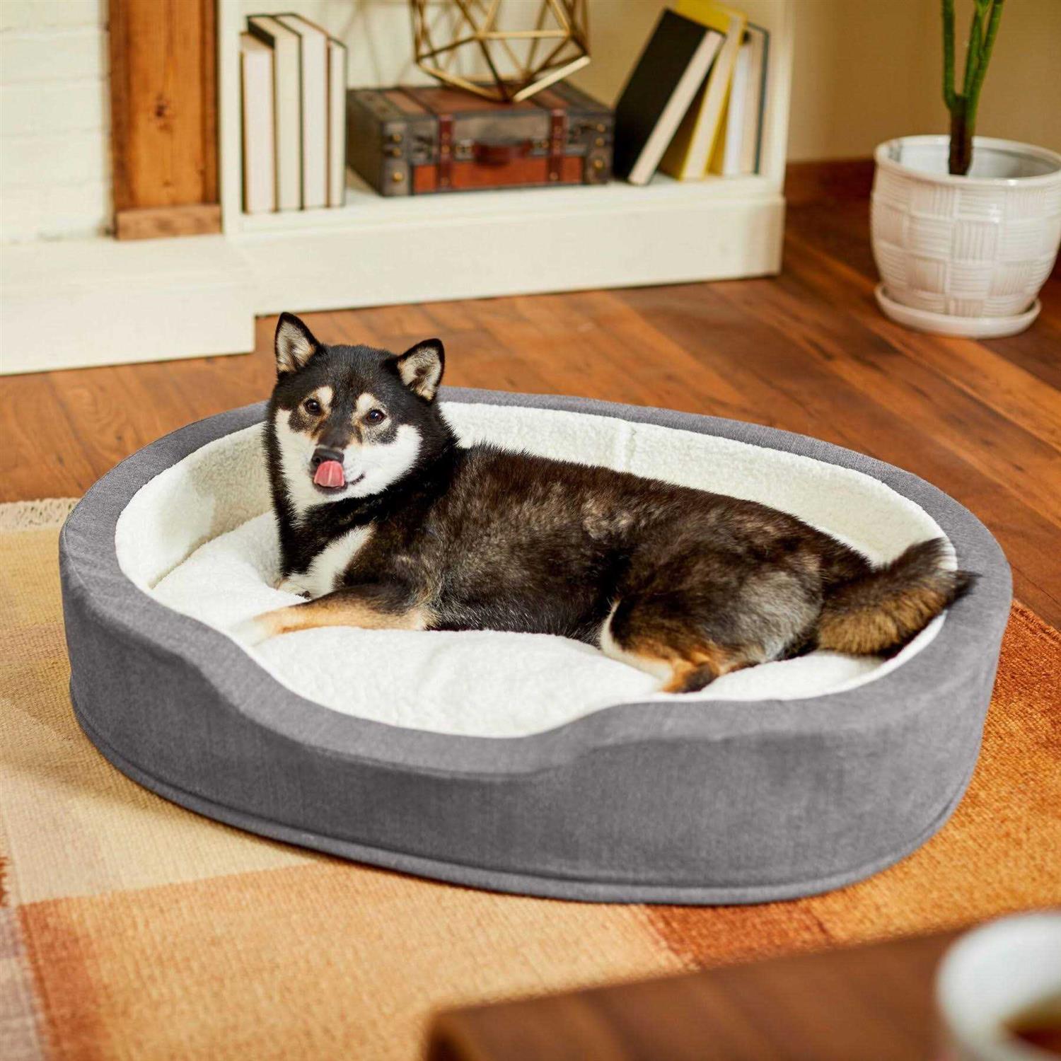 Frisco Bolster Cat Dog Bed - Pet Supplies online store