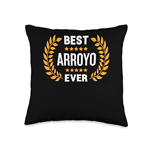 Best Ever with Five Stars Name Arroyo Throw Pillow, 18x18, Multicolor