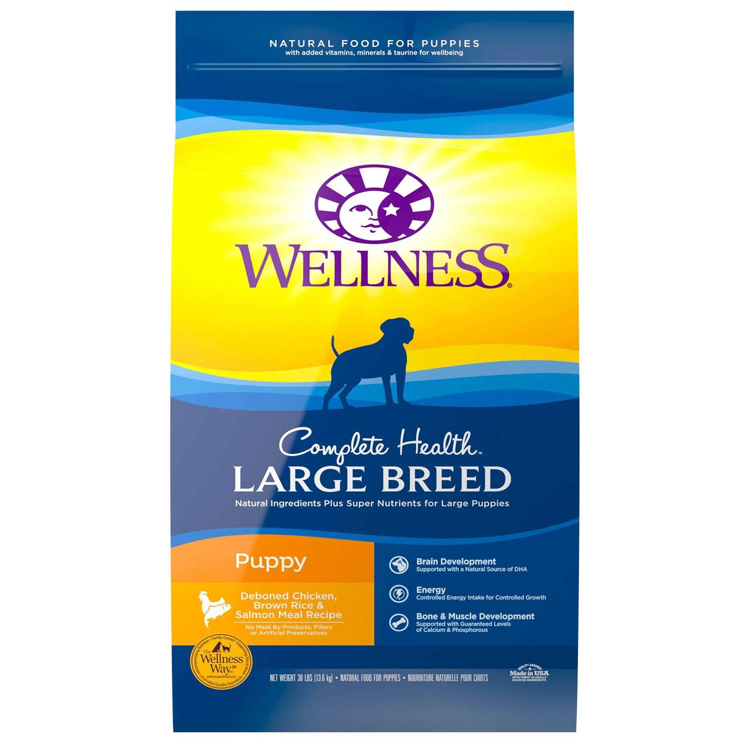 Wellness Complete Health Large Breed Puppy Dry Dog Food - Pet Supplies online store