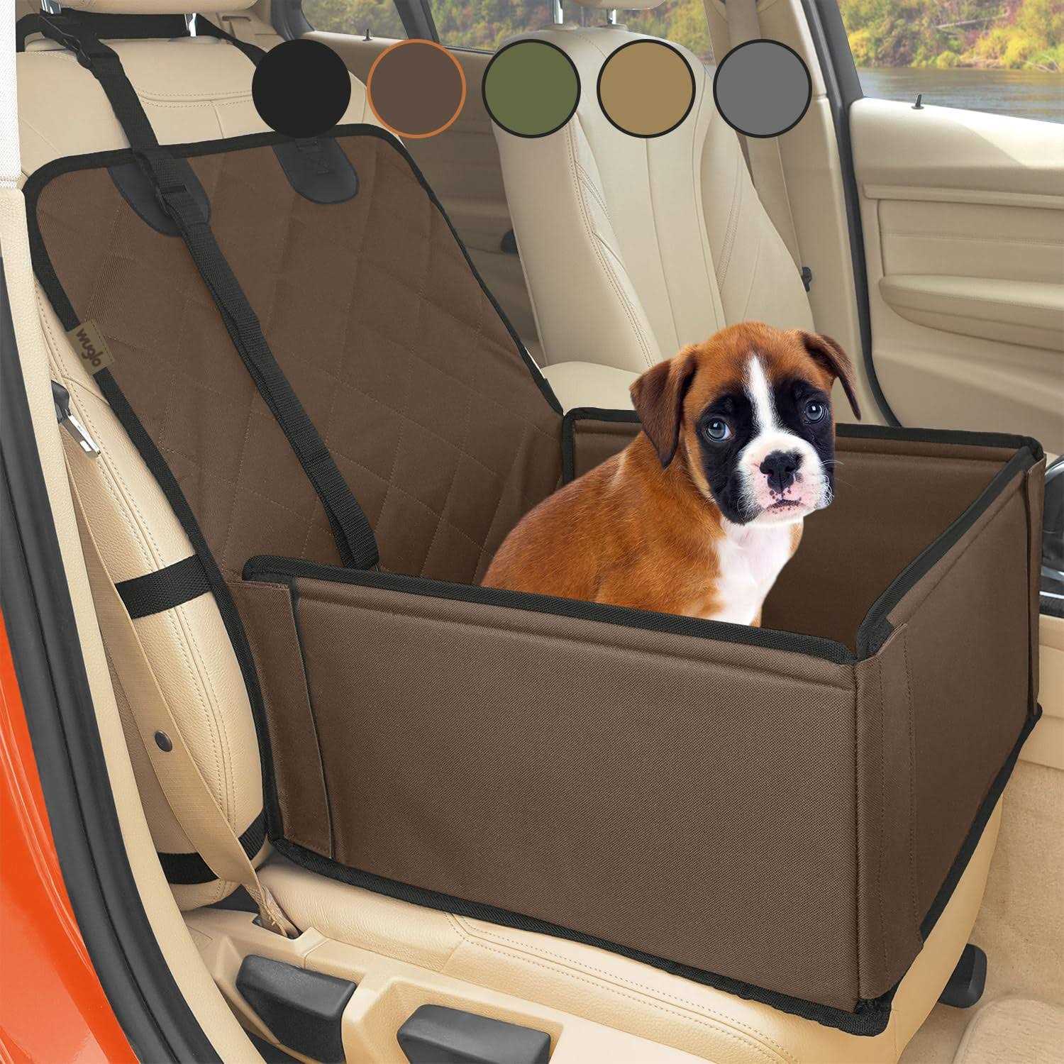 Wuglo Extra Stable Dog car Seat Robust car Dog Seat or Puppy car Seat for Small to Medium-Sized Dogs - Pet Supplies online store