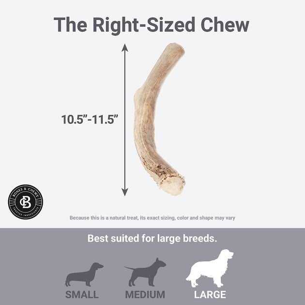 Bones & Chews Made in USA Deer Antler Dog Chew - Pet Supplies online store