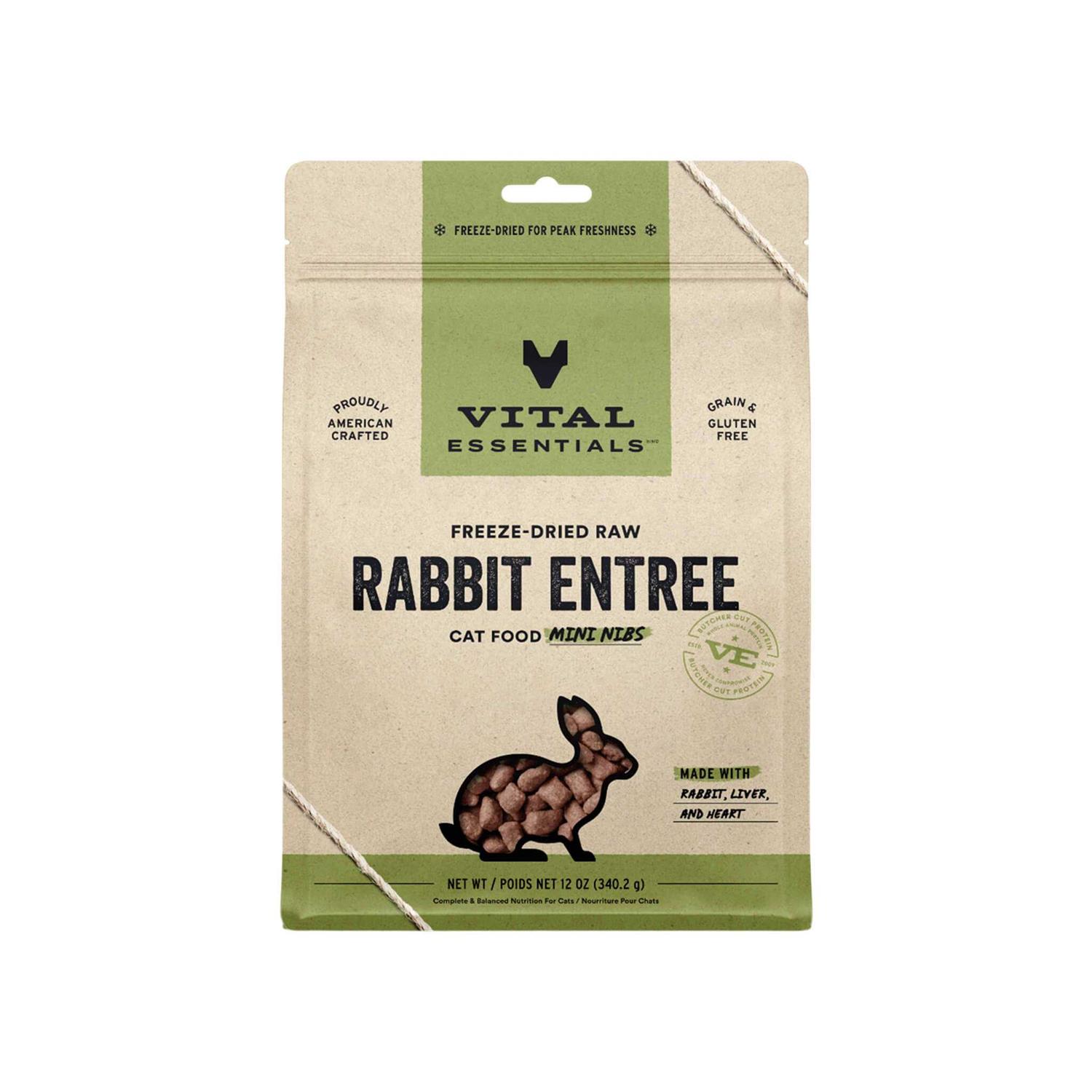 Vital Essentials Entree Mini Nibs Freeze-Dried Raw Cat Food - Pet Supplies online store
