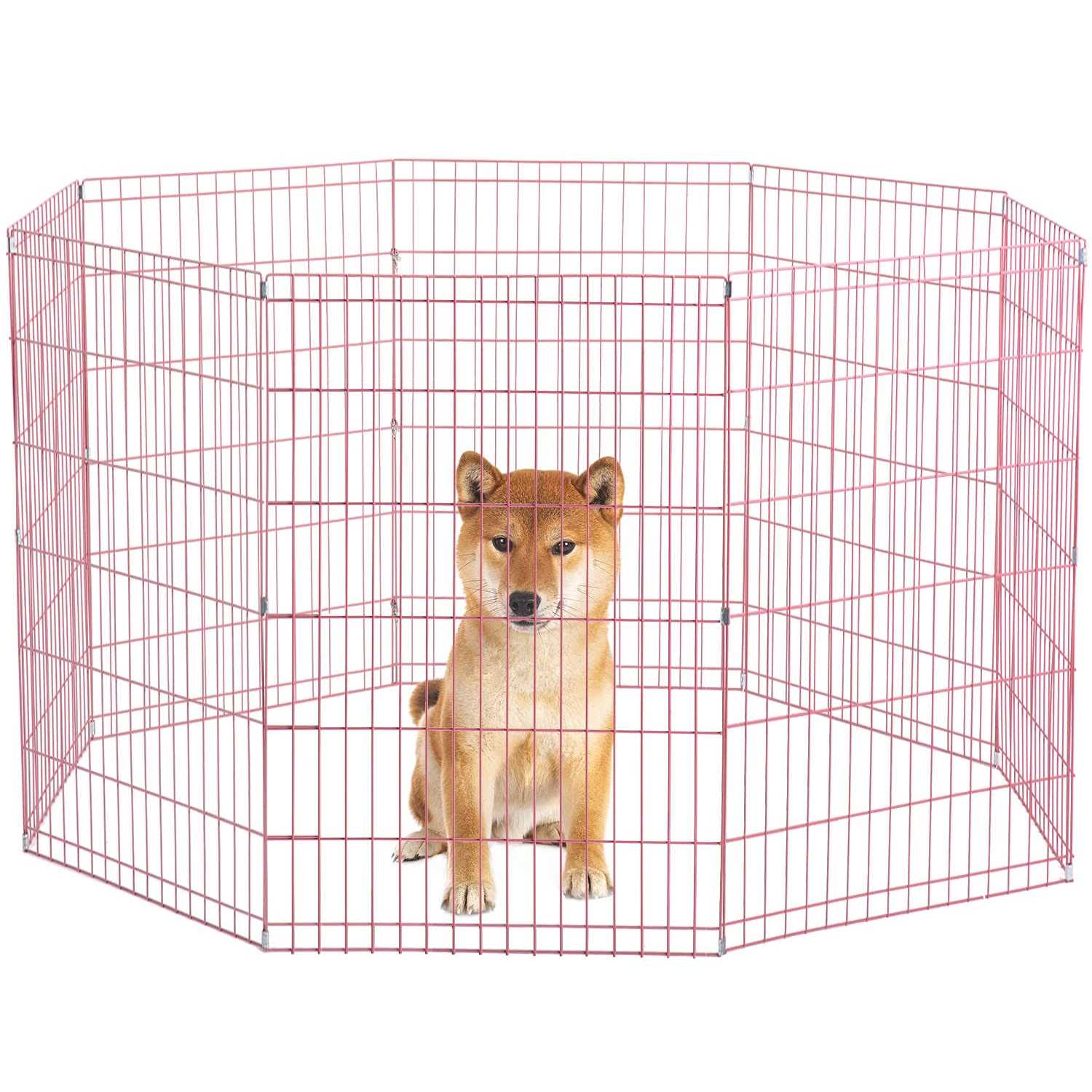 Bestpet 8-Panel Tall Dog Playpen Crate Fence Pet Kennel Play Pen Exercise Cag - Pet Supplies online store