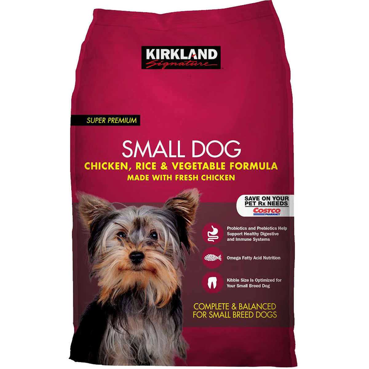 Kirkland Signature Small Formula Chicken & Vegetable Dog Food 20 lb - Pet Supplies online store