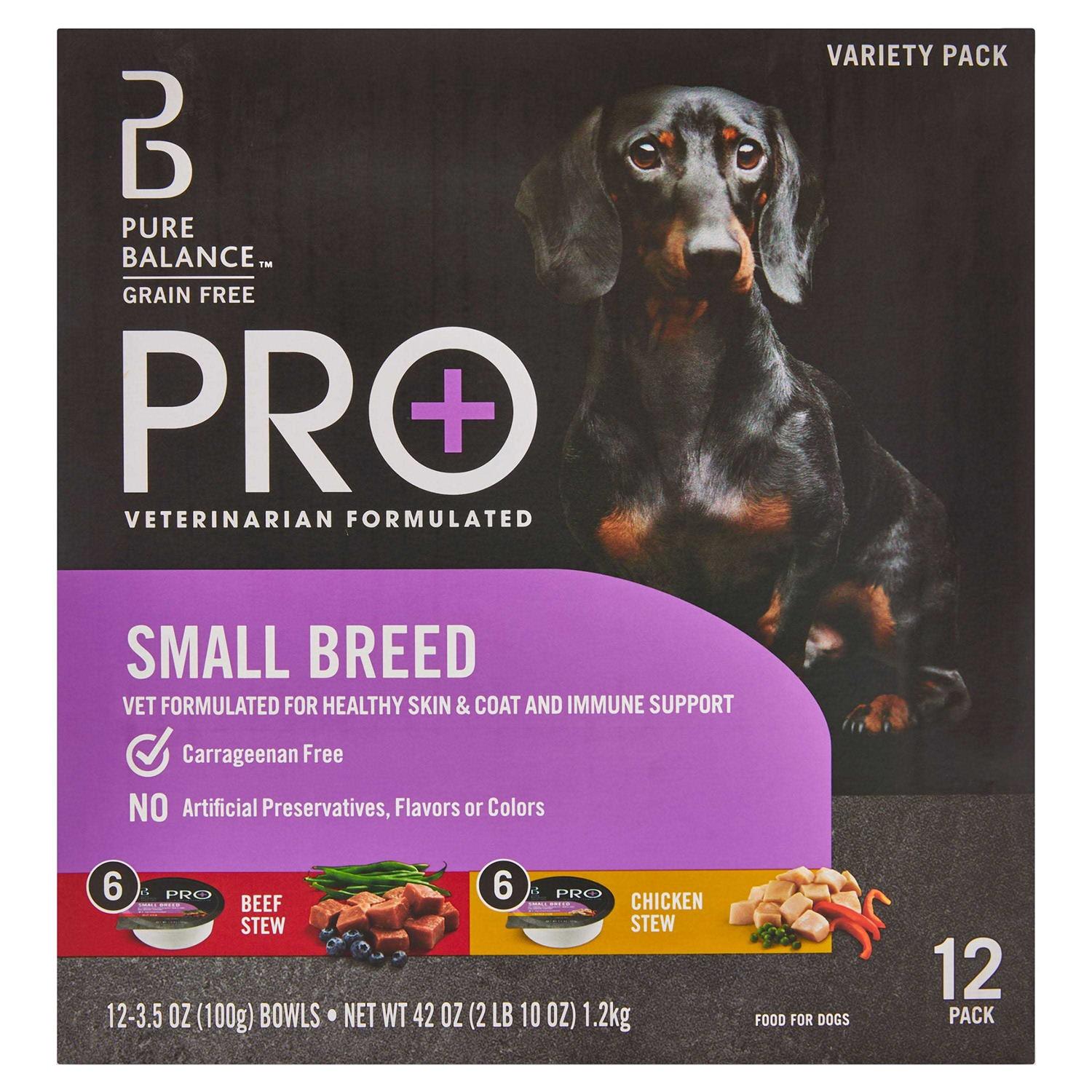 Pure Balance Pro+ Small Breed Chicken & Beef Wet Dog Food - Pet Supplies online store