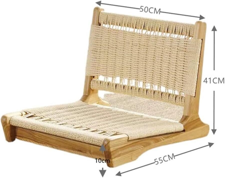Task Chair Backrest Chair Living Room Furniture Window Seat Tatami Legless Chair Straw Rattan Tatami