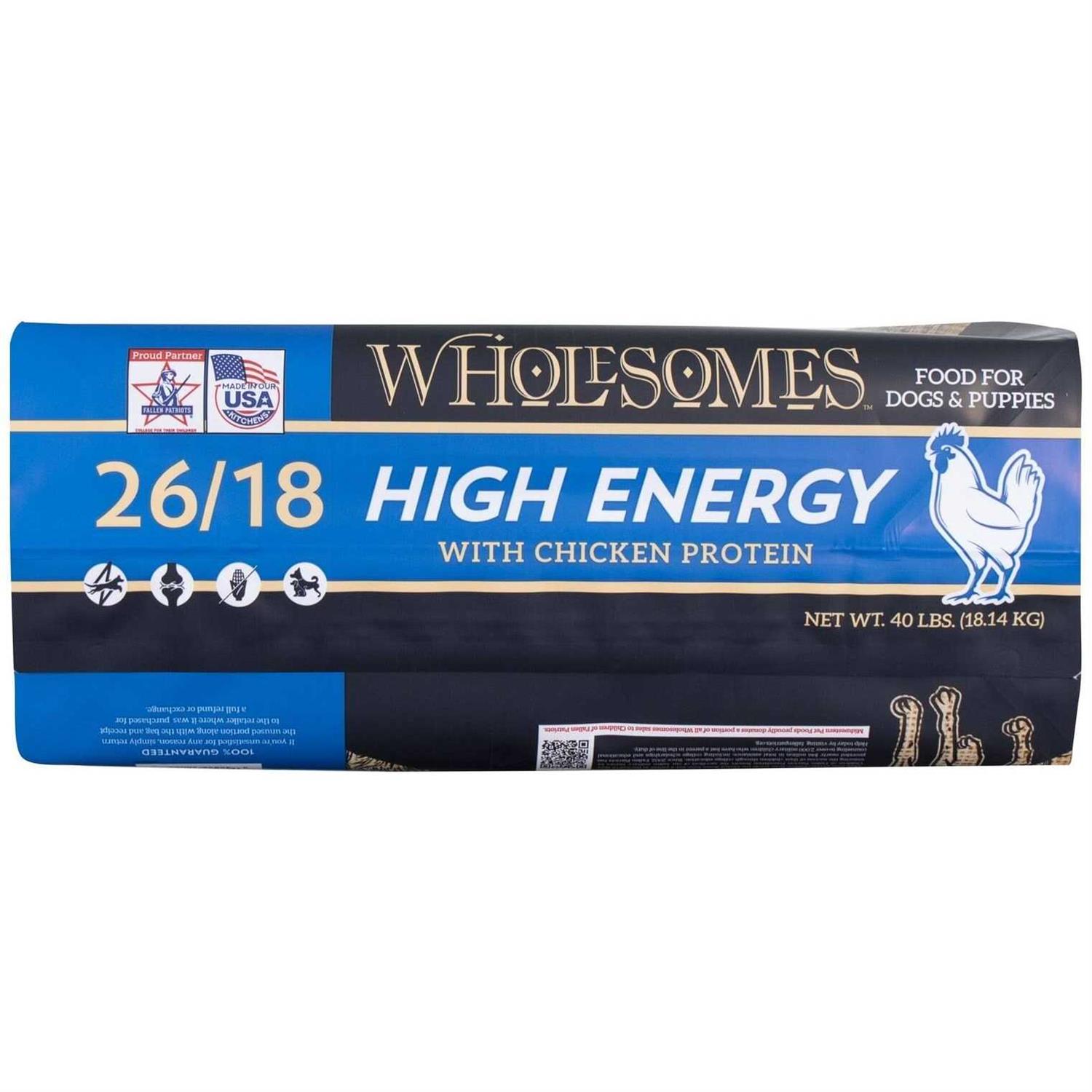 Wholesomes High Energy 26/18 Dry Dog Food - Pet Supplies online store
