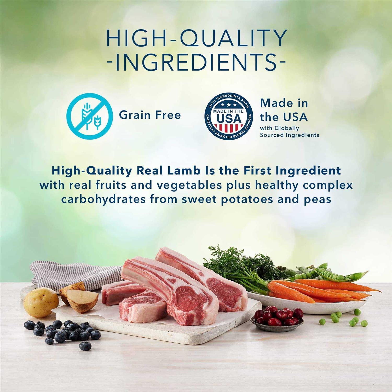 Blue Buffalo Freedom Adult Grain-Free Lamb Recipe Dry Dog Food - Pet Supplies online store