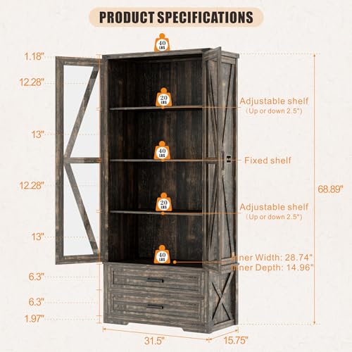 Farmhouse Storage Cabinet 68