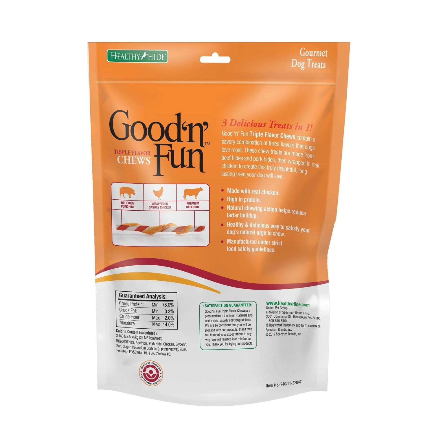 Good 'n' Fun Triple Flavor Twists - Pet Supplies online store