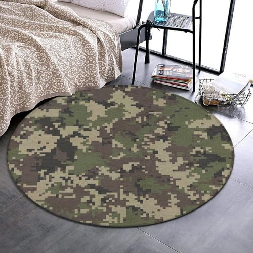 Soft Round Yoga Carpet, Office Chair Decor Round Mat for Carpet and Hardwood Floors Compatible with Cute Alphabet Dinosaurs