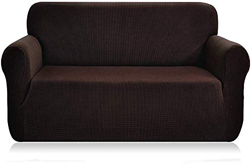 Fancy Collection 1pc Slipcover Furniture Cover Set Includes Sofa Cover Solid New (Coffee)