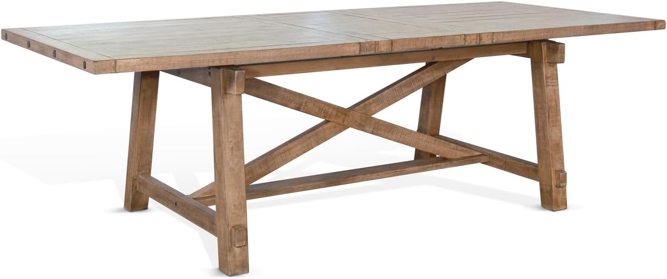 Sunny Designs Vivian Modern Mahogany Dining Tables in Desert Rock/Light Brown