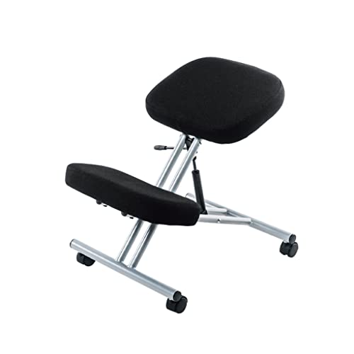 Ergonomic Kneeling Chair, Office Kneeling Chair, Improves and Corrects Posture Stool, Adjustable Kneeling Chair with Brake Gliding Casters for Office and Home independence