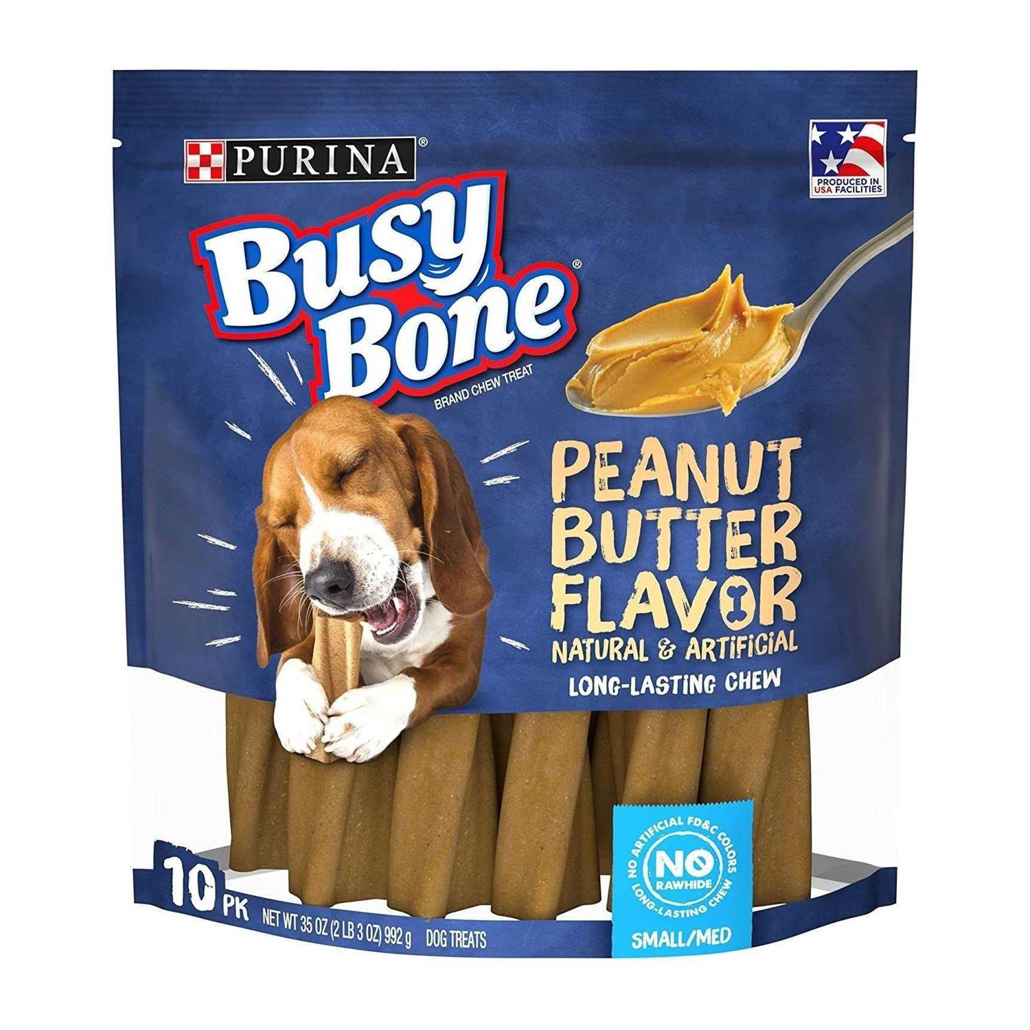 Purina Busy Bone Small & Medium Peanut Butter Dog Treats - Pet Supplies online store