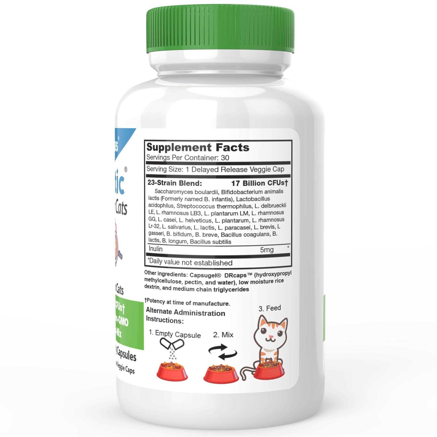 DrFormulas Nexabiotic Probiotics for Cats Powder Treats Diarrhea for Pets with Saccharomyces Boulardii Lactobacillus Acidophilus - Pet Supplies online store