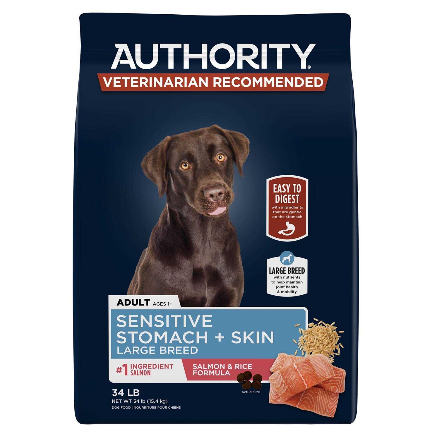 Authority Sensitive Stomach and Skin Large Breed All Life Stage Dry Dog Food - Pet Supplies online store