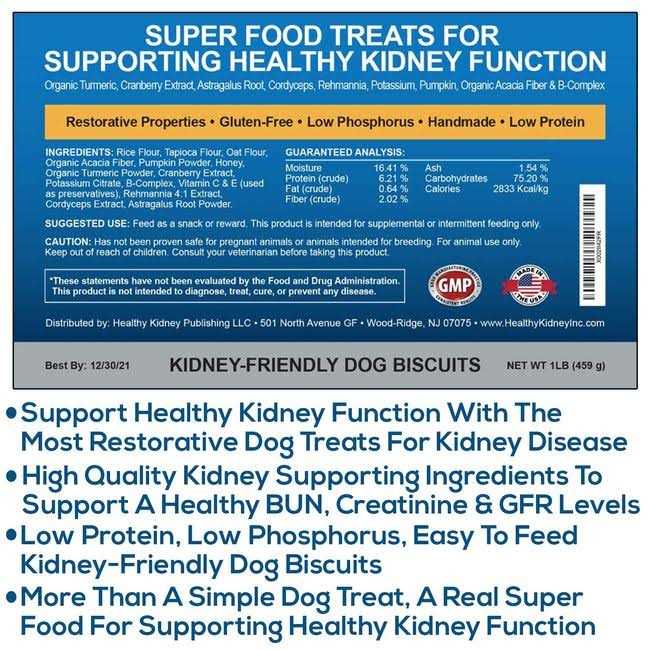 Kidney Restore Bacon Dog Treats Low Protein Dog Treats for Kidney Support for Dogs. Renal Treats for Any Kidney Dog Diet - Pet Supplies online store