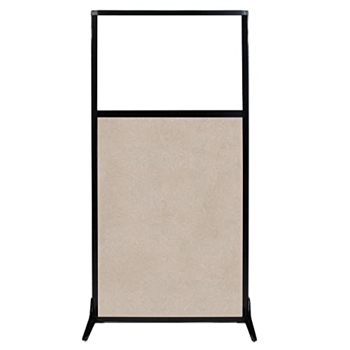 Versare Office Workstation Screen | Portable Wall Divider | Modern Cubicle | Freestanding Privacy Screen | Flexible Work Space | 1 Panel | 33