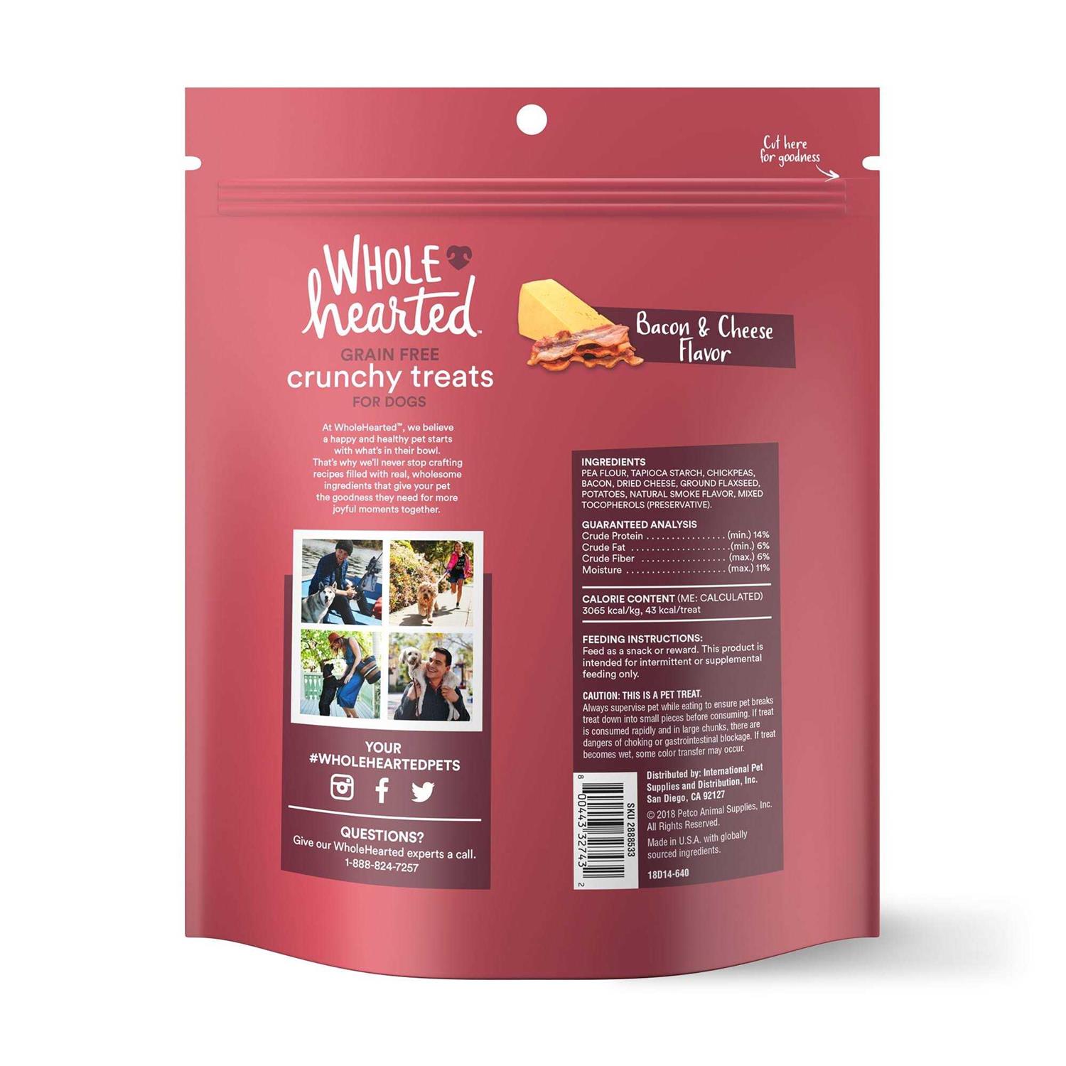 WholeHearted Grain Free Crunchy Dog Treats - Pet Supplies online store