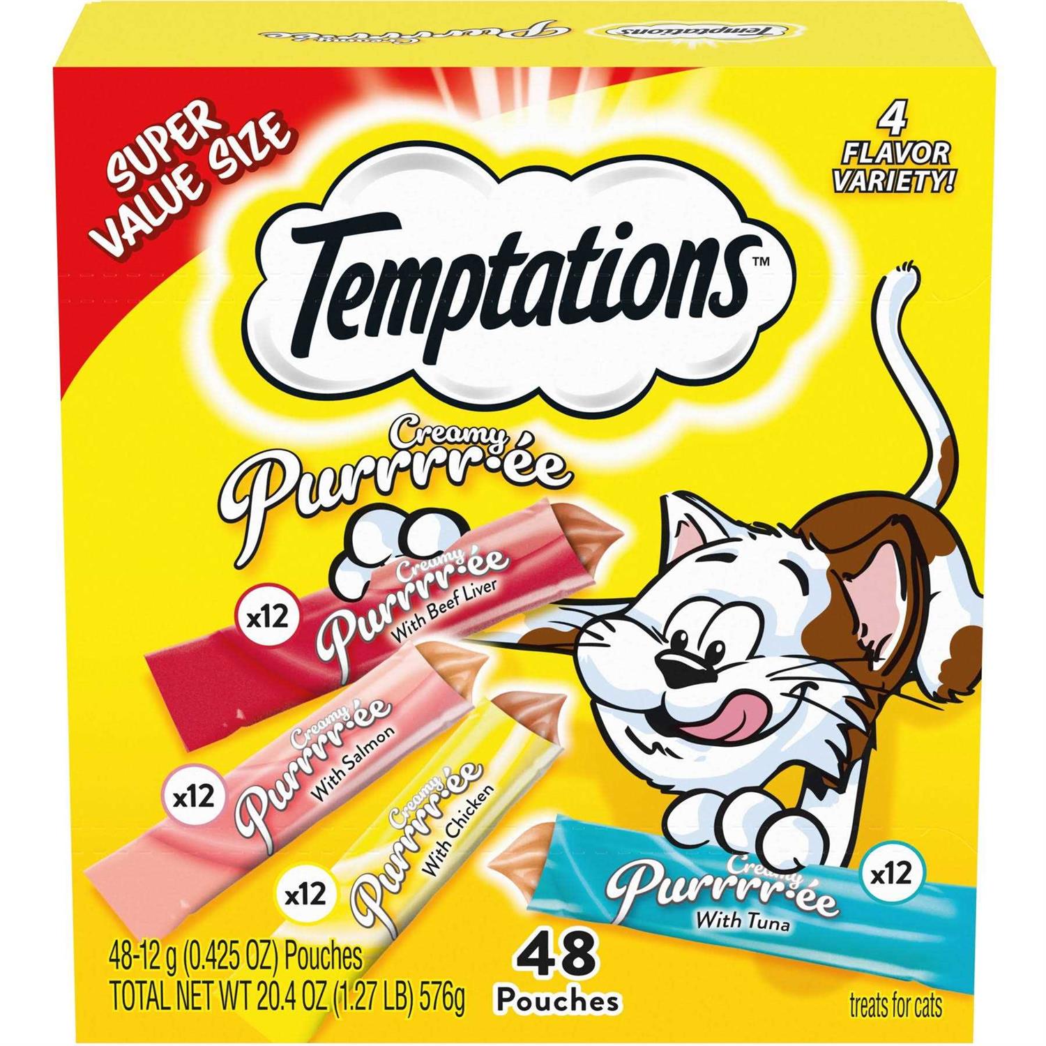 Temptations Creamy Puree Lickable Cat Treats - Pet Supplies online store