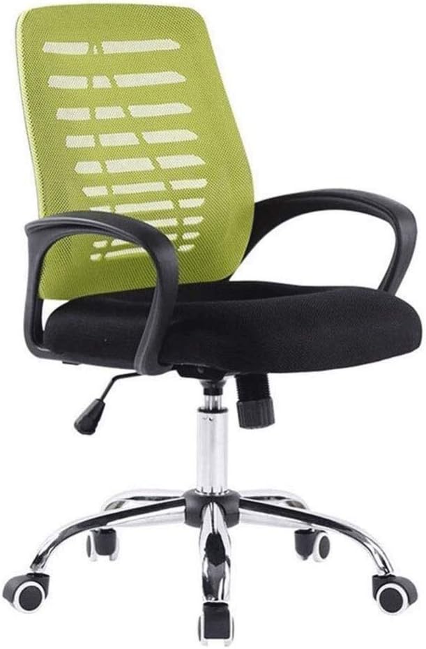 Office Chair- Computer Chair Mid Back Mesh Desk Chair Lumbar Support Executive Adjustable Stool Rolling Swivel Cha