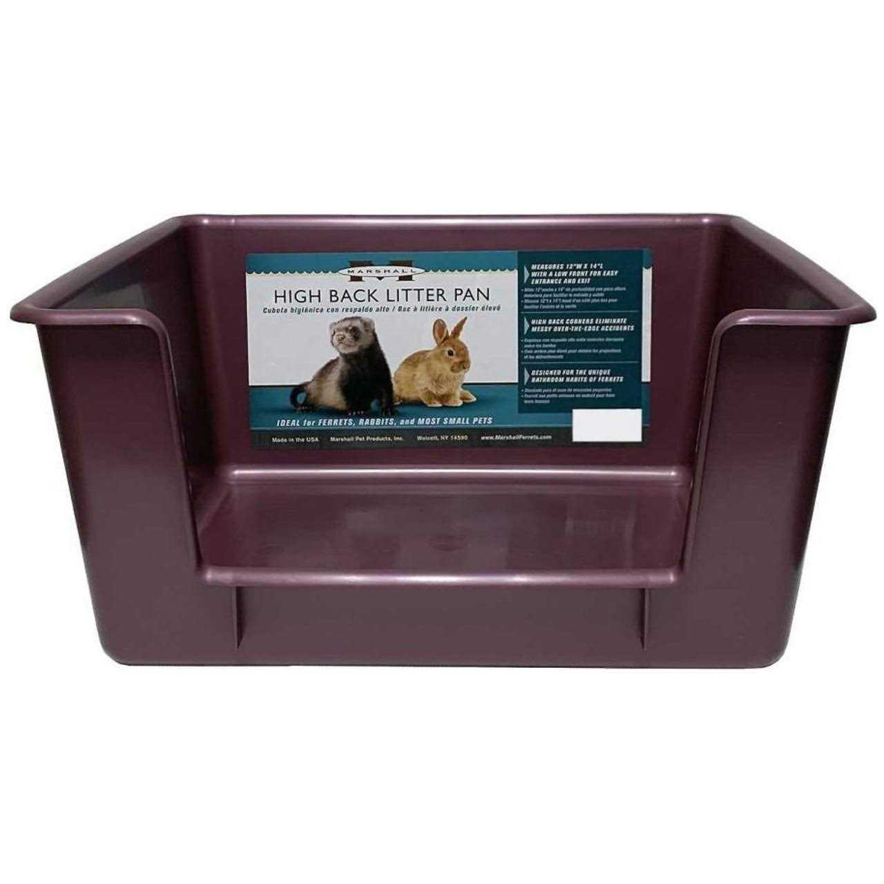 Marshall Ferret High Back Litter Pan - Pet Supplies online store