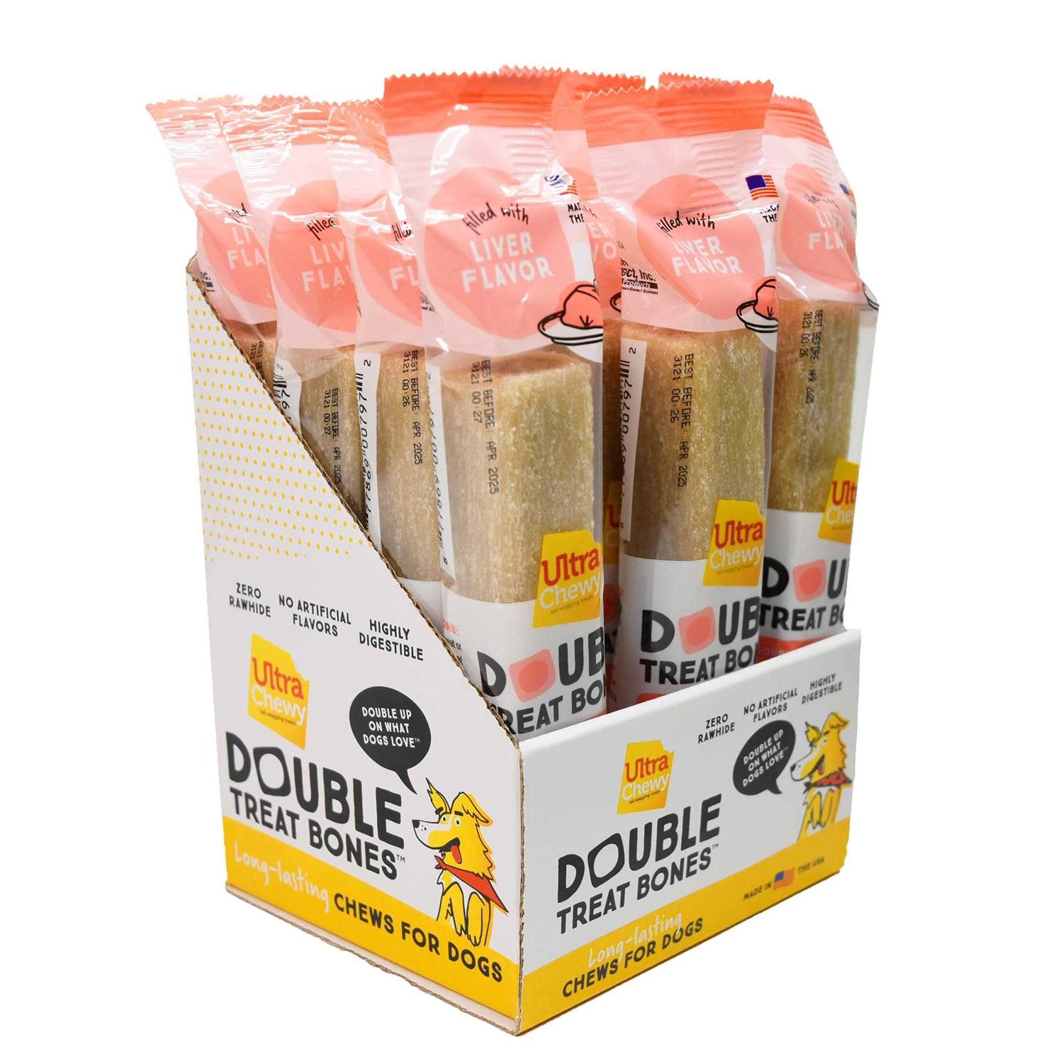 Ultra Chewy Naturals Dog Treats Bone Made in USA Highly Digestible Irresistible Flavors Special Box with Individual Packages - Pet Supplies online store