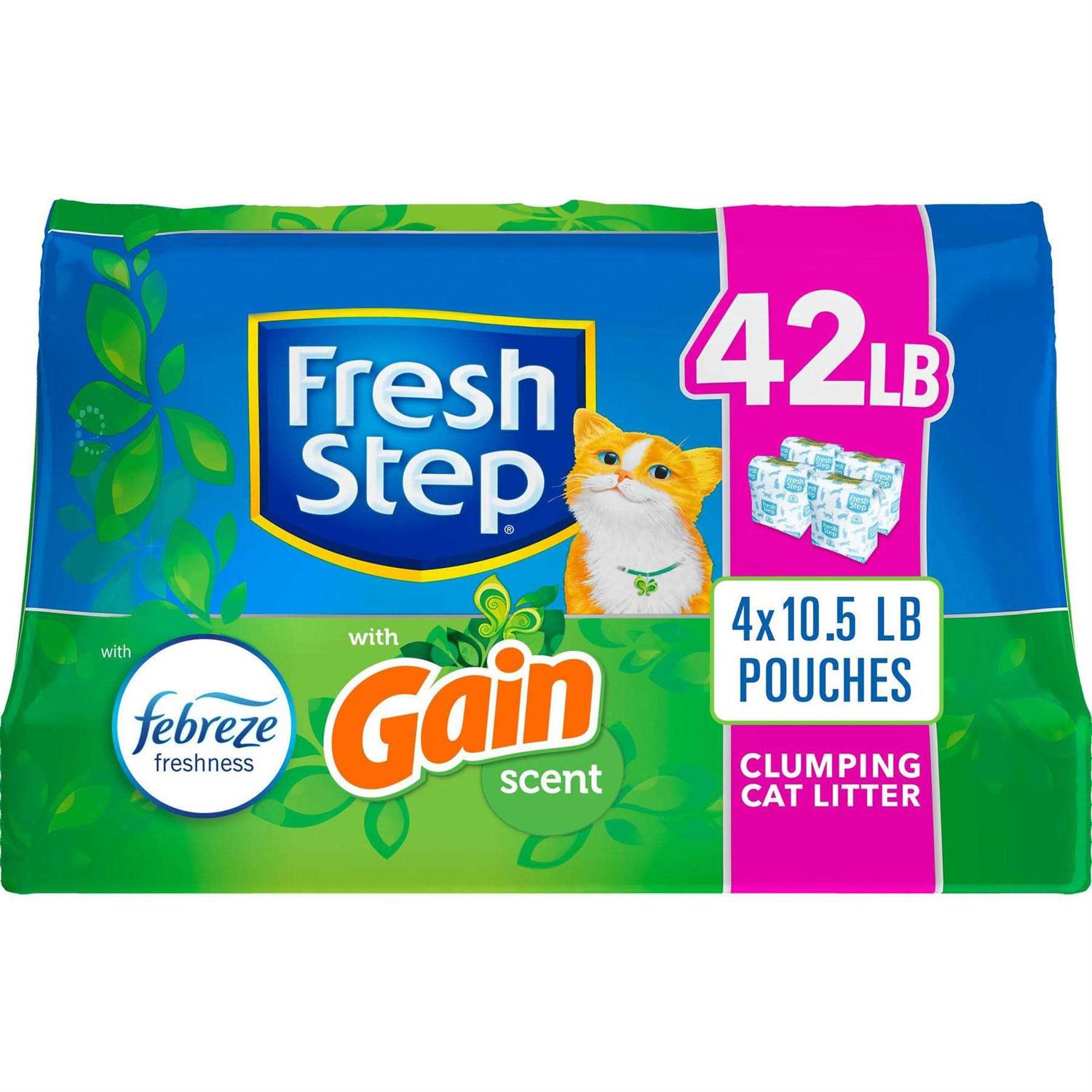 Fresh Step Febreze Freshness Clumping Cat Litter with Gain Scent - Pet Supplies online store