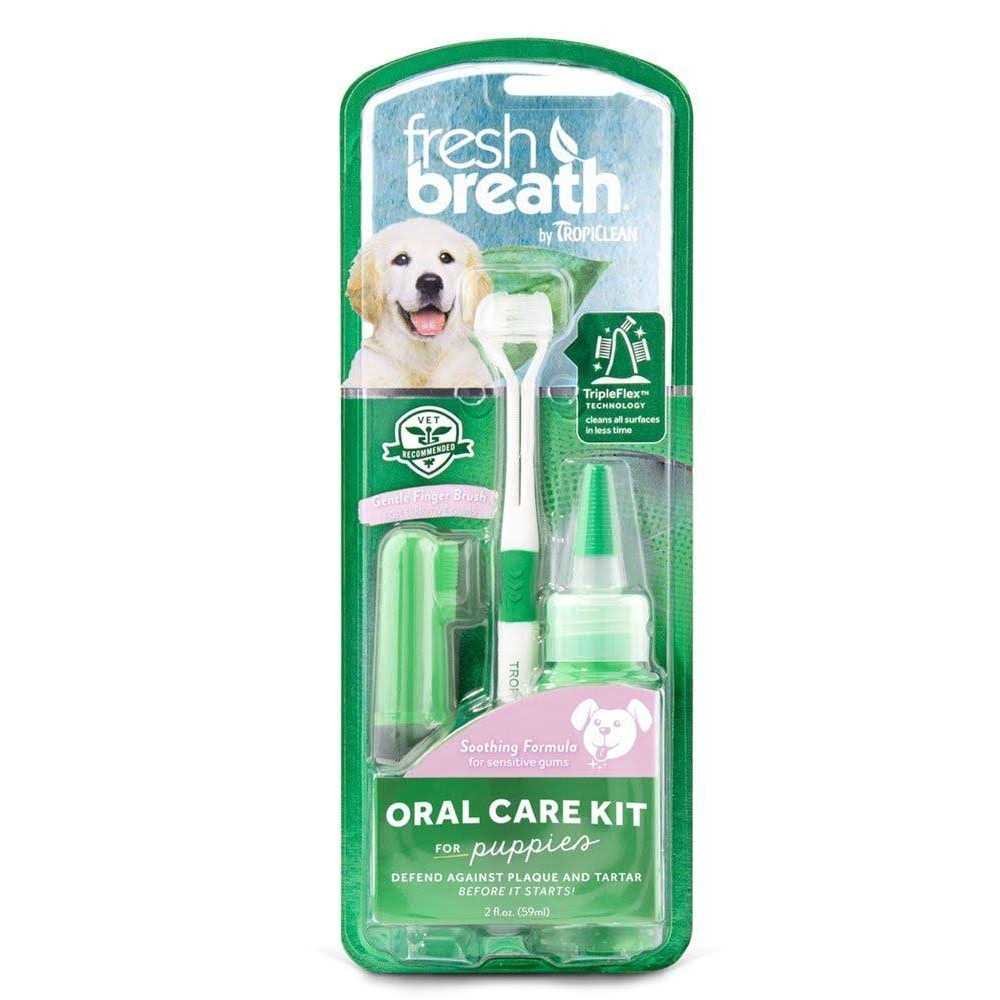 Tropiclean Fresh Breath Oral Care Kit for Puppies - Pet Supplies online store