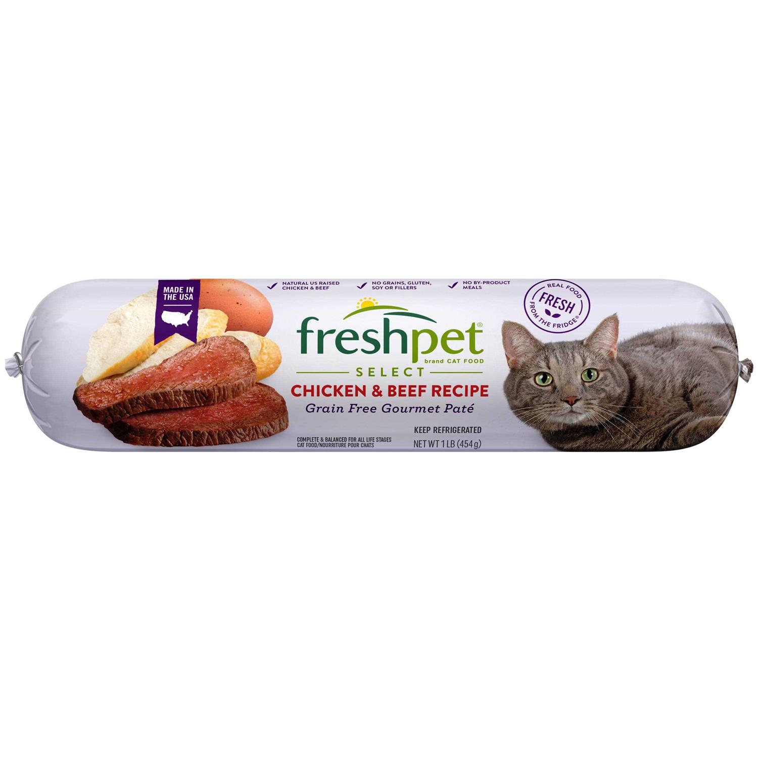 Freshpet Select Grain Free Chicken & Beef Recipe Gourmet Paté Cat Food - Pet Supplies online store