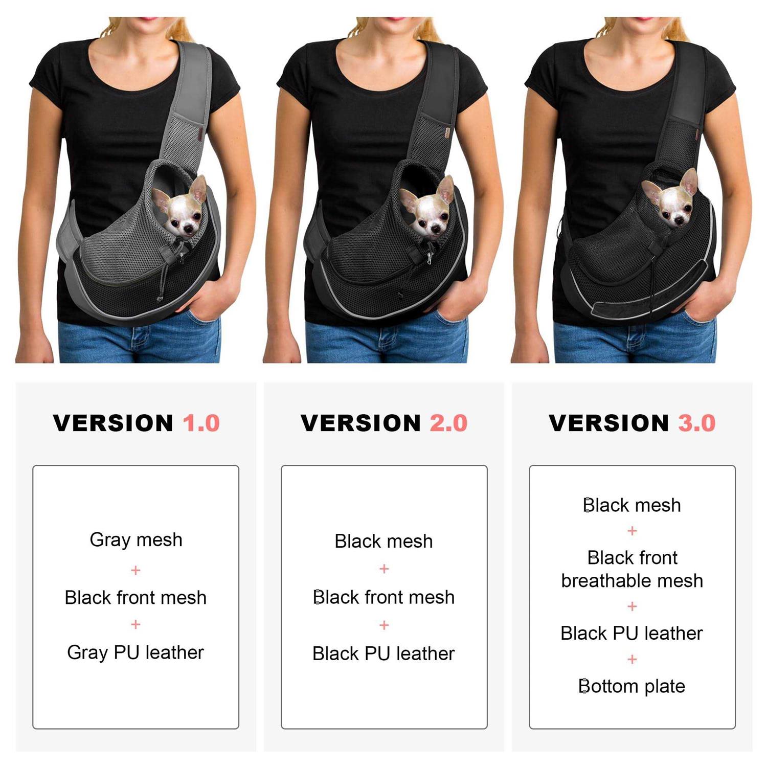 Yudodo Pet Dog Sling Carrier Breathable Mesh Travel Safe Sling Bag Carrier for Dogs Cats - Pet Supplies online store