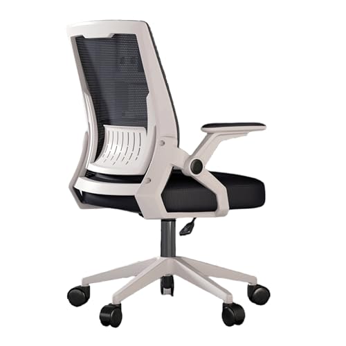 Gaming Computer Office Chair-3D Adjustable Armrests,Elastic Lumbar Support,Swivel Reclining Ergonomic Comfy Mesh Chair Latex Cushion,for Meetings,Computer Work, Home Office (Gray,B)