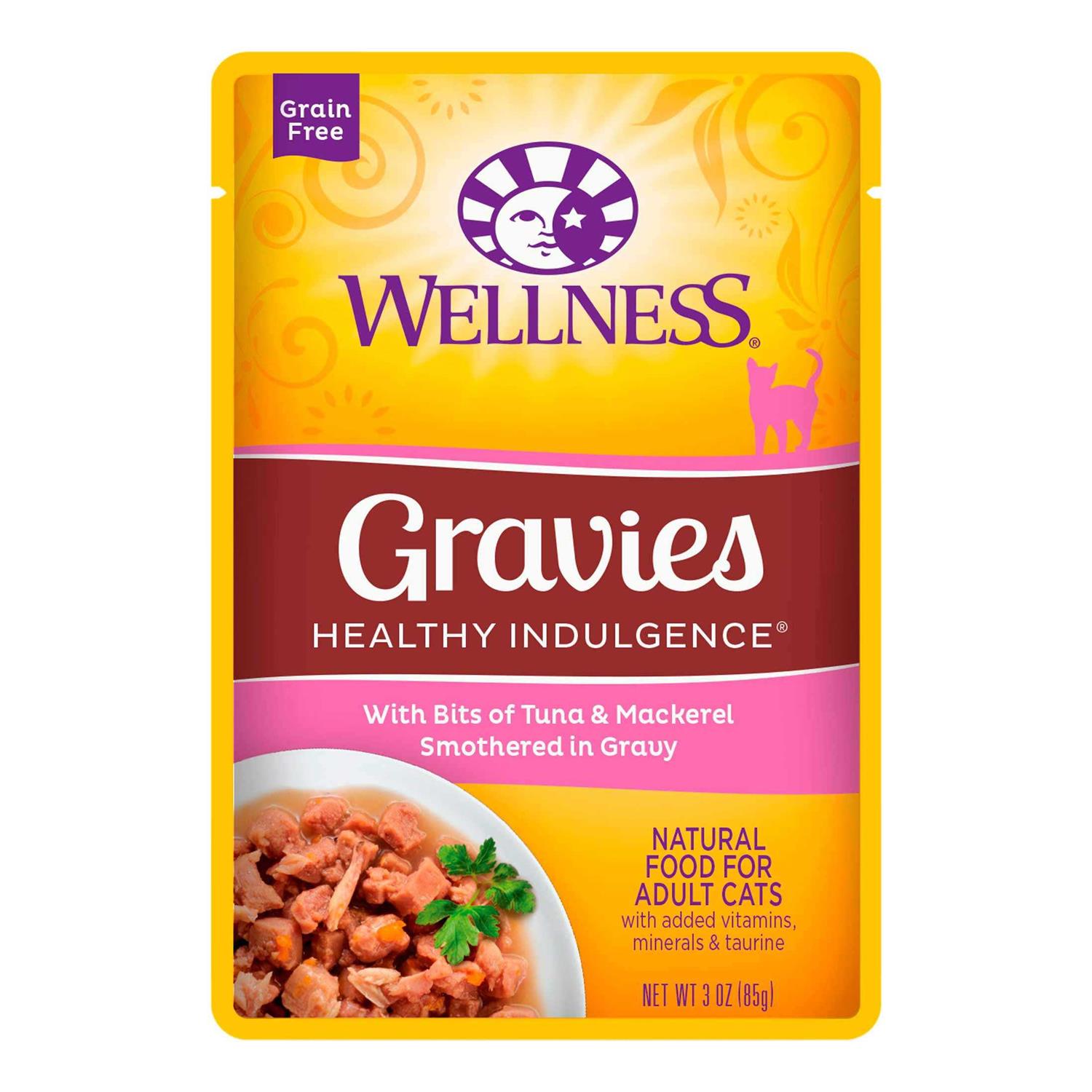 Wellness Healthy Indulgence Natural Grain Free Gravies and Gravy Cat Food Pouch - Pet Supplies online store